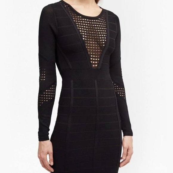 French Connection Black Bandage Mini Dress - Picture 2 of 7